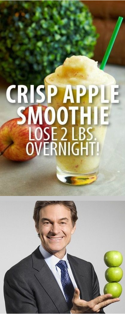 Dr Oz: Crispy Apple Smoothie Recipe + Shrink Drinks Rapid Weight Loss
